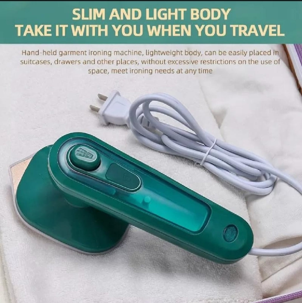 Mini 180° Rotatable Handheld Steam Iron – Foldable Travel Garment Steamer