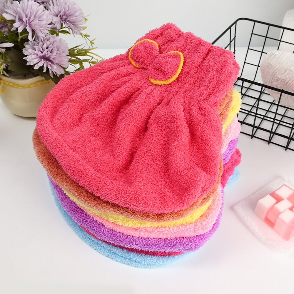 Pack of 02 Soft Microfiber Flower Cap Towel for Women