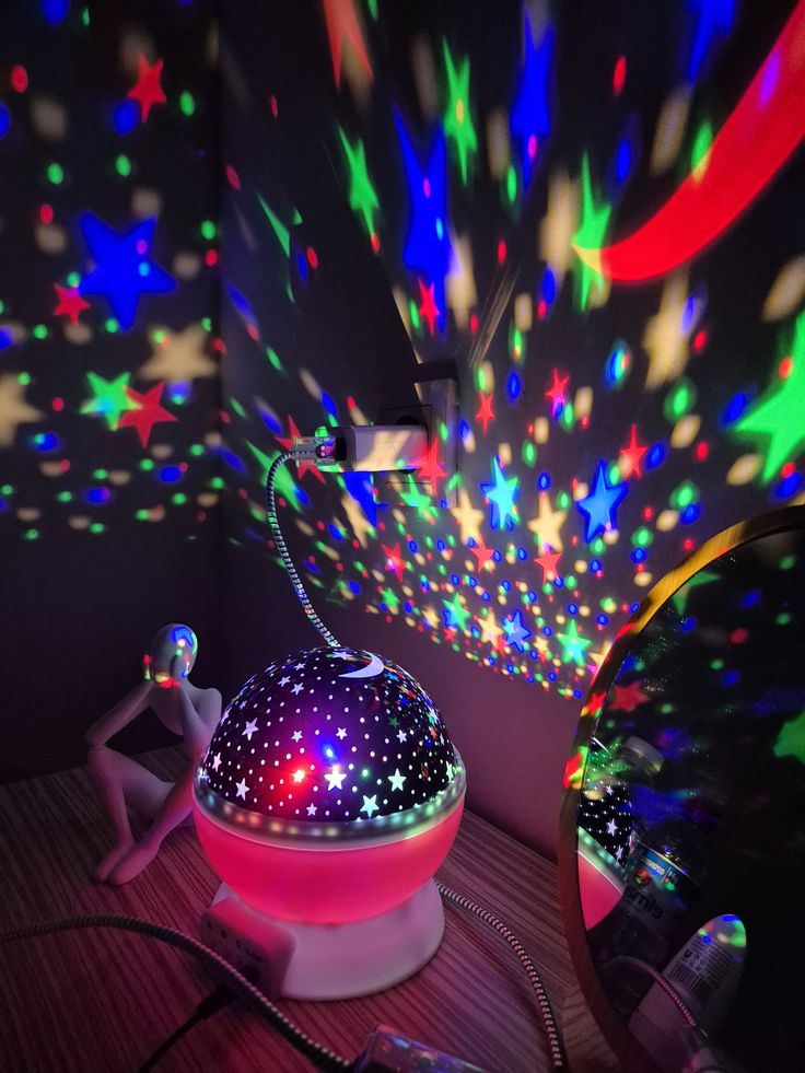 Colorful Lights Bluetooth Speaker Projection Lamp